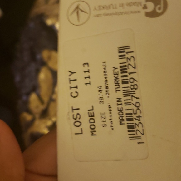 Lost city brand, size: 38/44, blue and gold color - Picture 2 of 2